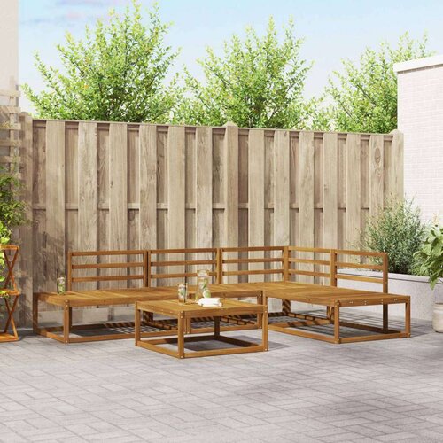  Set vanjskih sofa 5 Komad Prirodna Čvrsto drvo akacije Cijene