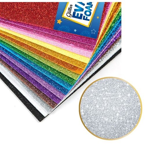  Glitter eva pena srebrna 1/10 milla 0960 Cene