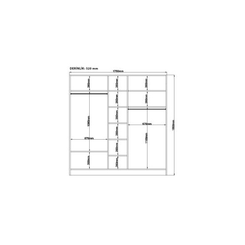 Hanah home Ormar Rb-082, 175x180x52 cm, Bež Slike
