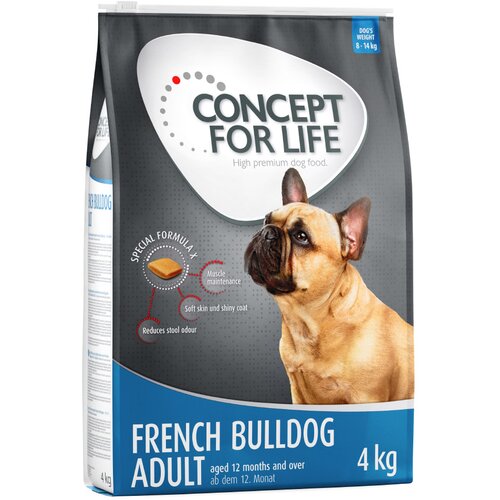 Concept for Life suha hrana za pse 2 x 4 kg/ 12 kg po posebni ceni! - French Bulldog Adult (2 x 4 kg) Slike