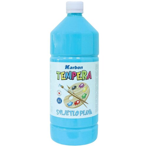 Karbon tempera barva svetlo modra, 1 L Slike