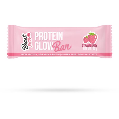 BeastPink Proteinska čokoladica GlowBar 40 g  jagoda Cene