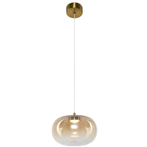  LED luster na sajli VASO LED/4W/230V, prečnik 18 cm, zlatna/zadimljena Cene