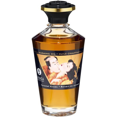 Shunga Afrodizijsko zagrijavajuće ulje - Caramel Kisses, 100 ml Slike
