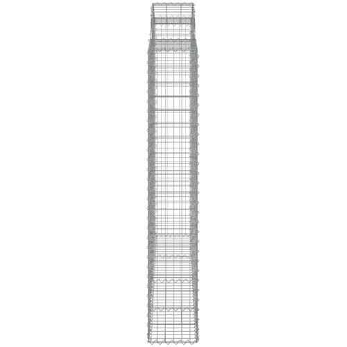  Lučne gabionske ko&amp;scaron;are 3 kom 200x30x180/200cm pocinčano željezo Slike