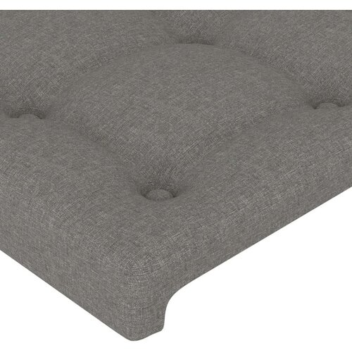  Uzglavlje tamnosivo 83x16x78/88 cm od tkanine Slike