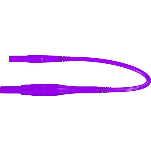 St&amp;auml;ubli XSMF-419 merilni kabel [lamelni vtič 4 mm - lamelni vtič 4 mm] 1.00 m vijolična 1 kos, (20423080) Slike
