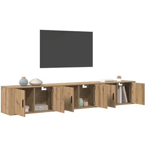  Zidni TV ormar set 3 pcs Umjetnički hrast 80 x 34,5 x 40 cm Slike