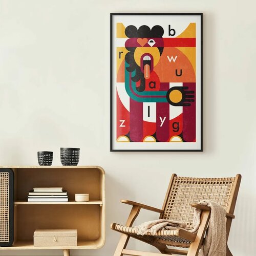  Plakat - Design Art 40x60 Crni okvir s margom Cene
