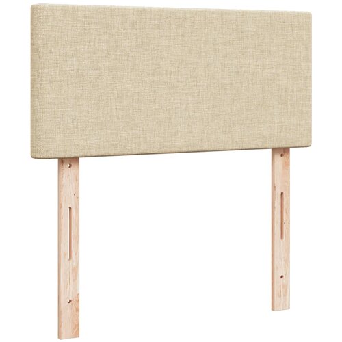  Krevet s oprugama i madracem krem 100 x 200 cm od tkanine Slike