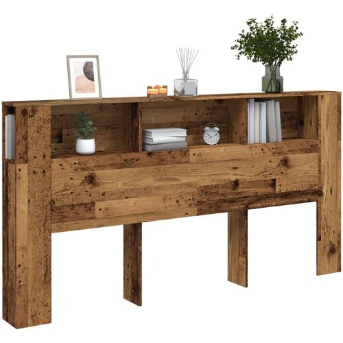 vidaXL Uzglavlje s ormarićem boja taro drvo 200x18,5x102,5 cm drveni Cene