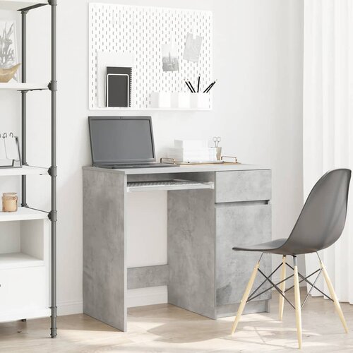 Furnova Pisalna miza betonsko siva 86x49x76 cm inženirski les, (21925381) Slike