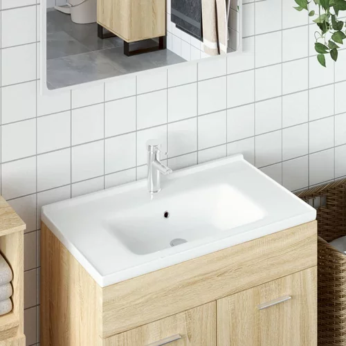  Kupaonski umivaonik bijeli 91,5x48x19,5 cm pravokutni keramički