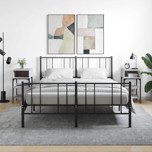 VidaXL Noćni ormarići 2 kom boja hrasta 35x34 5x70cm konstruirano drvo Slike