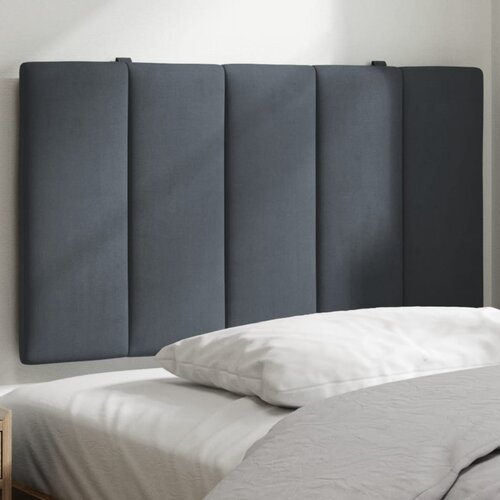 VidaXL Vzglavna stranica temno siva 90 cm žamet Slike