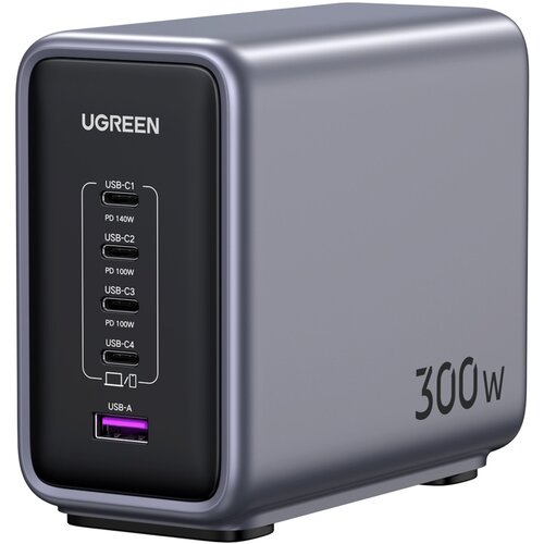 Ugreen cd333 nexode 300w 5-port pd gan fast charger eu ( 093-0020 ) Cene