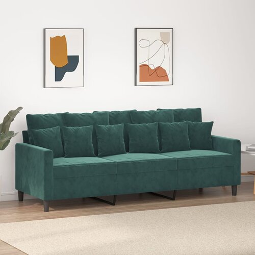  The Living Store Kavč trosed temno zelen 180 cm žamet - Trosed, (21494899) Cene