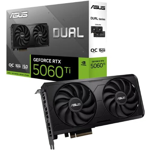 Asus Dual GeForce RTX 5060 Ti EVO OC Edition NVIDIA 16 GB GDDR7 -BULK Slike