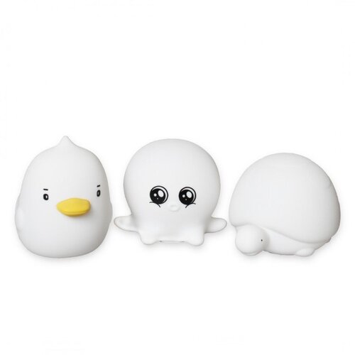 Rabbit And Friends noćna svjetiljka set 3 mehkih silikonskih lučk Mini 723 white Cijene