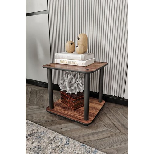 Hanah home Pomoćni stolić Tiers Square, 34x38x34 cm, Boja oraha Slike