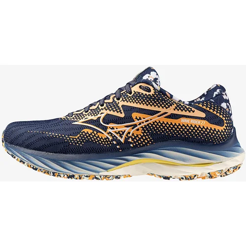 Mizuno Wave Rider 27 Naval academy/ White/ Peach fuzz