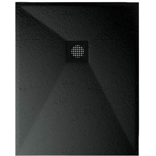 Astral Lithos Tuš kada 100x80 - Liveni mermer crna Cene