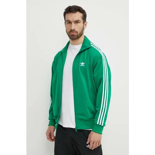 Adidas Dukserica za muškarce, boja: zelena, s aplikacijom, IU0762
