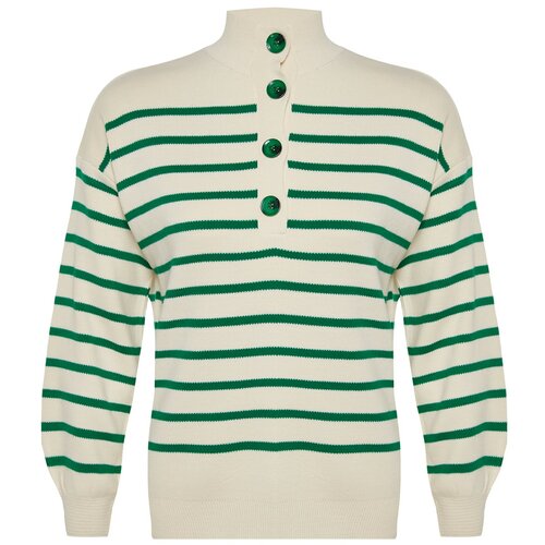 Trendyol Curve Plus Size Sweater - Green - Regular fit Slike