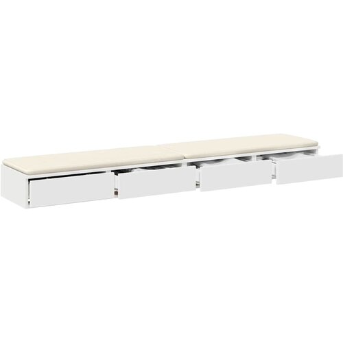  Ladice za krevet Bijelo 180 x 36,5 x 16,5 cm Konstruirano drvo Slike