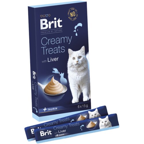 Brit Premium by Nature Cat Creamy Treats with Liver 6x15g Cene
