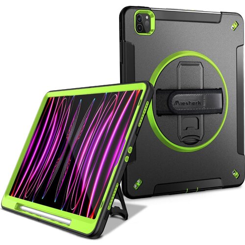 JTech Oklepno ohi&scaron;je z vrtljivim stojalom za iPad Pro 11 2021/20/18 Black, (22025672) Cene