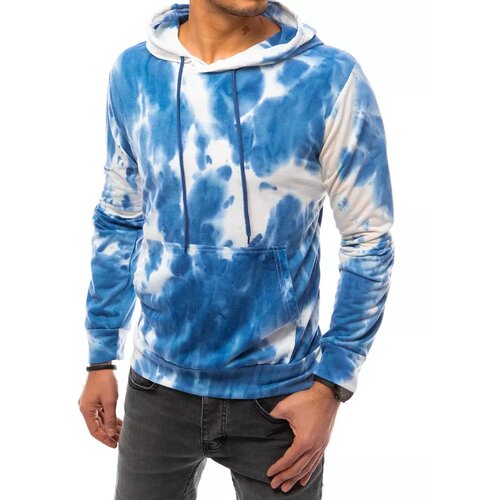 DStreet Men&amp;#039;s blue sweatshirt BX5168 Slike