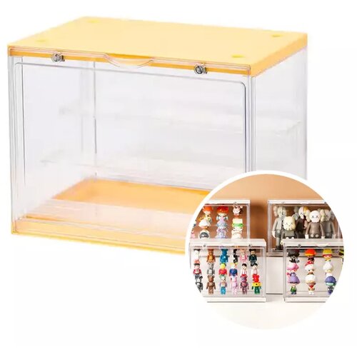 Zhejiang Mijia Household Products Co.,Ltd. Large Size Three Layers Figure Display Box (Yellow) Slike