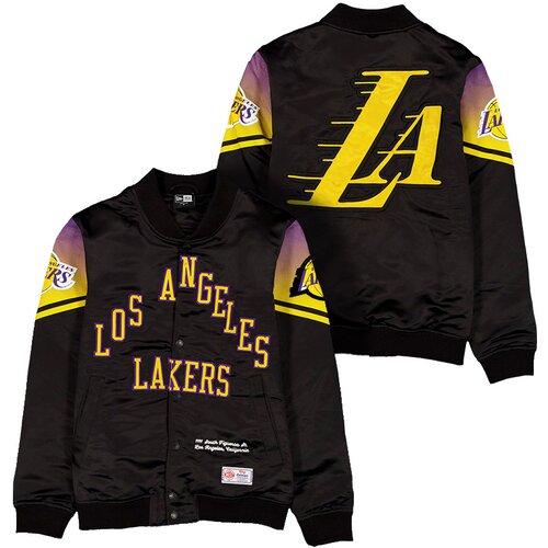 New Era Los Angeles Lakers 2025/26 City Edition Full Snap Satin jakna Cene