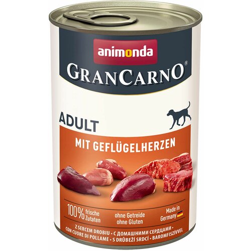 Animonda gran carno pas adult sa pilećim srcima 400g Slike