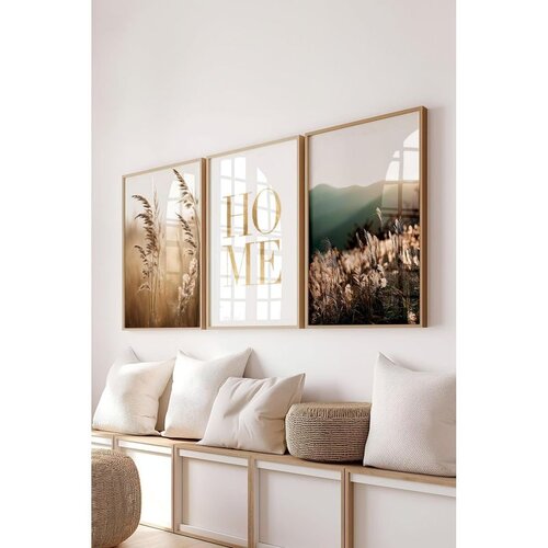 WALLXPERT &Ccedil;-300728 - 3040 set dekorativnih slika u vi&scaron;e boja (3 komada) Cene