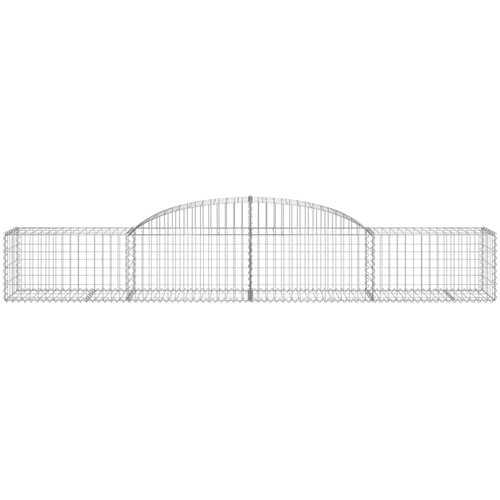  Lučne gabionske ko&amp;scaron;are 25 kom 300x50x40/60 cm pocinčano željezo Slike