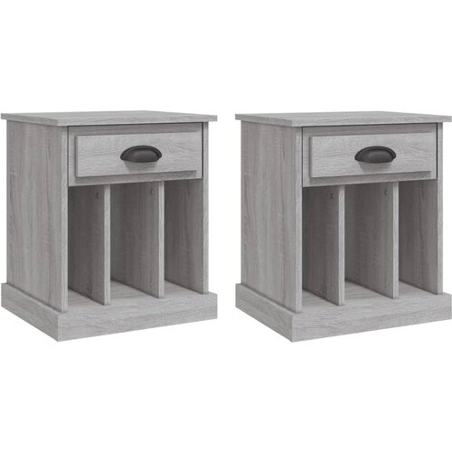 Maison Chic Dvo delni komplet Nočne omarice - Nočne mize siva sonoma 43x36x50 cm, (21687140) Cene