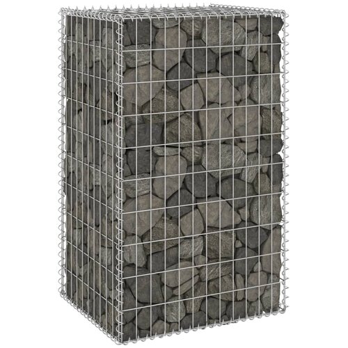 vidaXL Gabionski zid s poklopcima od pocinčanog čelika 60x50x100 cm Cijene