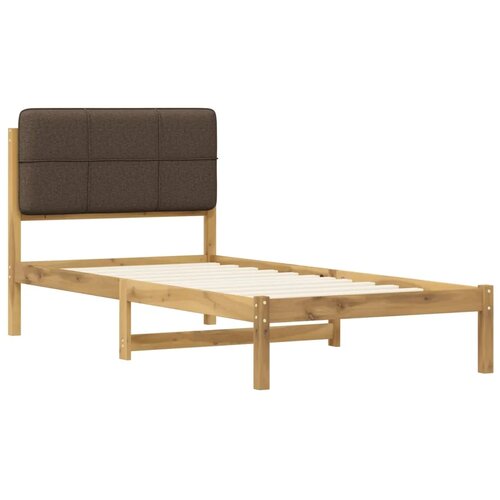  Krevetni okvir s tapiciranim uzglavljem Bijelo isprana i taupe - Bijelo isprana i taupe 90 x 190 cm Slike