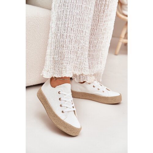 Boto Women&amp;#039;s Platform Sneakers With Weaving White Princa Slike
