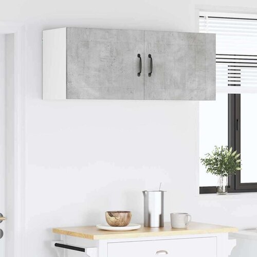 VidaXL zidni kuhinjski ormarić 2 pcs betonski sivi 50 x 31 x 40 cm Slike
