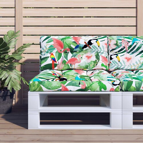vidaXL Jastuk za palete vi&scaron;ebojni 70 x 40 x 12 cm od tkanine Cijene