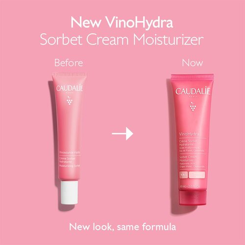 Caudalie VinoHydra Sorbet Cream Moisturizer hidratantna gel krema za osjetljivu kožu lica 60 ml Slike