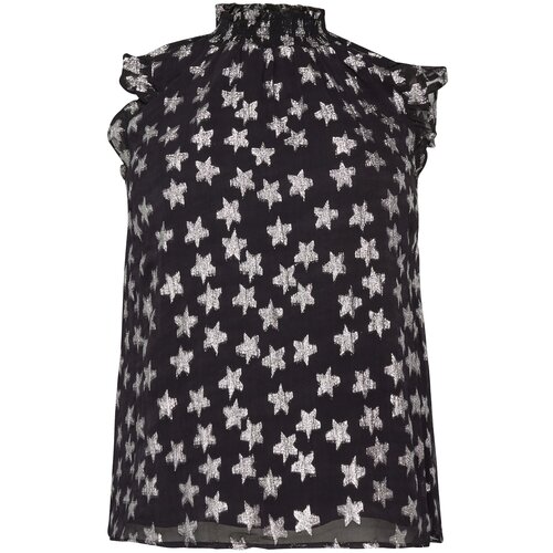 Dorothy Perkins Curve Bluza črna / srebrna Slike