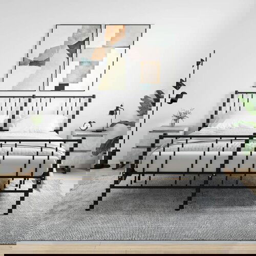 vidaXL Noćni ormarići 2 kom boja betona 40x35x50 cm konstruirano drvo Cene