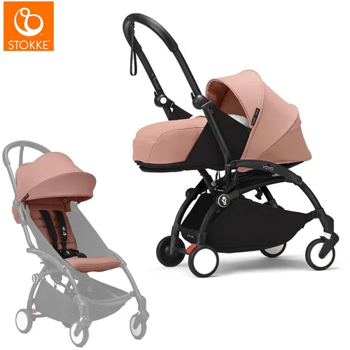 Stokke yoyo³ dječja kolica 2v1 newborn pack 0+ ginger (black frame)