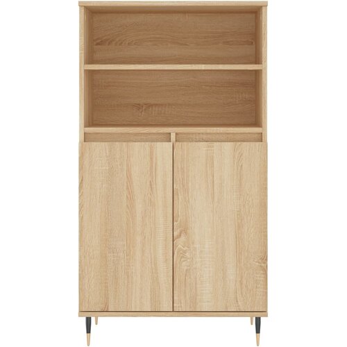  Visoka komoda hrasta sonome 60x36x110 cm od konstruiranog drva Smeđa Slike