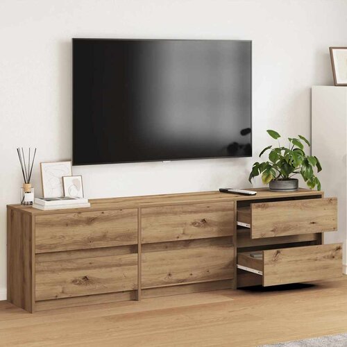 TV Jedinice Zidne 2 pcs Umjetnički hrast 180 x 34 x 50 cm Cijene