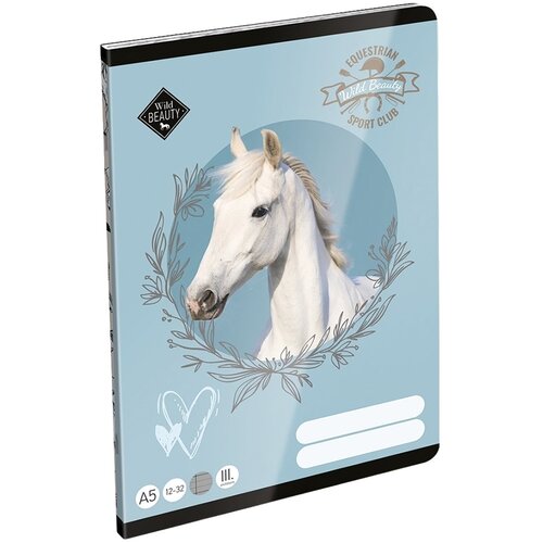 ICO ICO: LizzySuli Wild Beauty Sport Club črtast zvezek za 3. razred A5 12-32 Slike